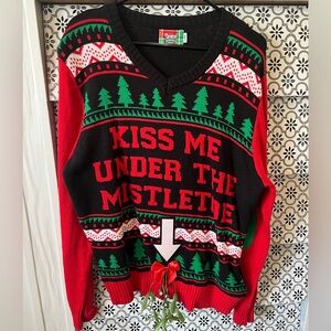 Spencer’s Christmas Funny Sweater (Kiss Me Under the Mistletoe)